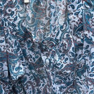 Terra & Sky Blue Paisley Tunic